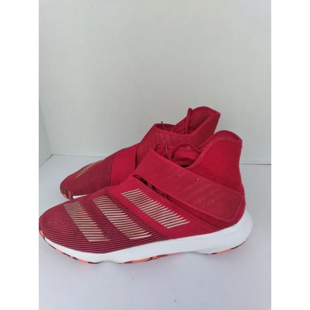 Adidas N3XT L3V3L Red‎ Laceless Basketball Shoes High Top Sneakers G54428 Mens